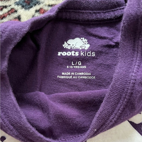 Roots Plum purple kids t-shirt - Picture 2 of 2